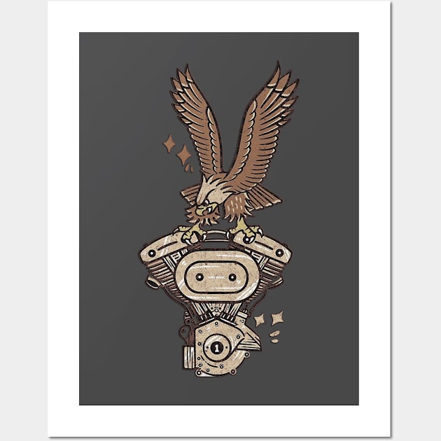 Machine with Eagle Wall Art by ClorindaDeRose